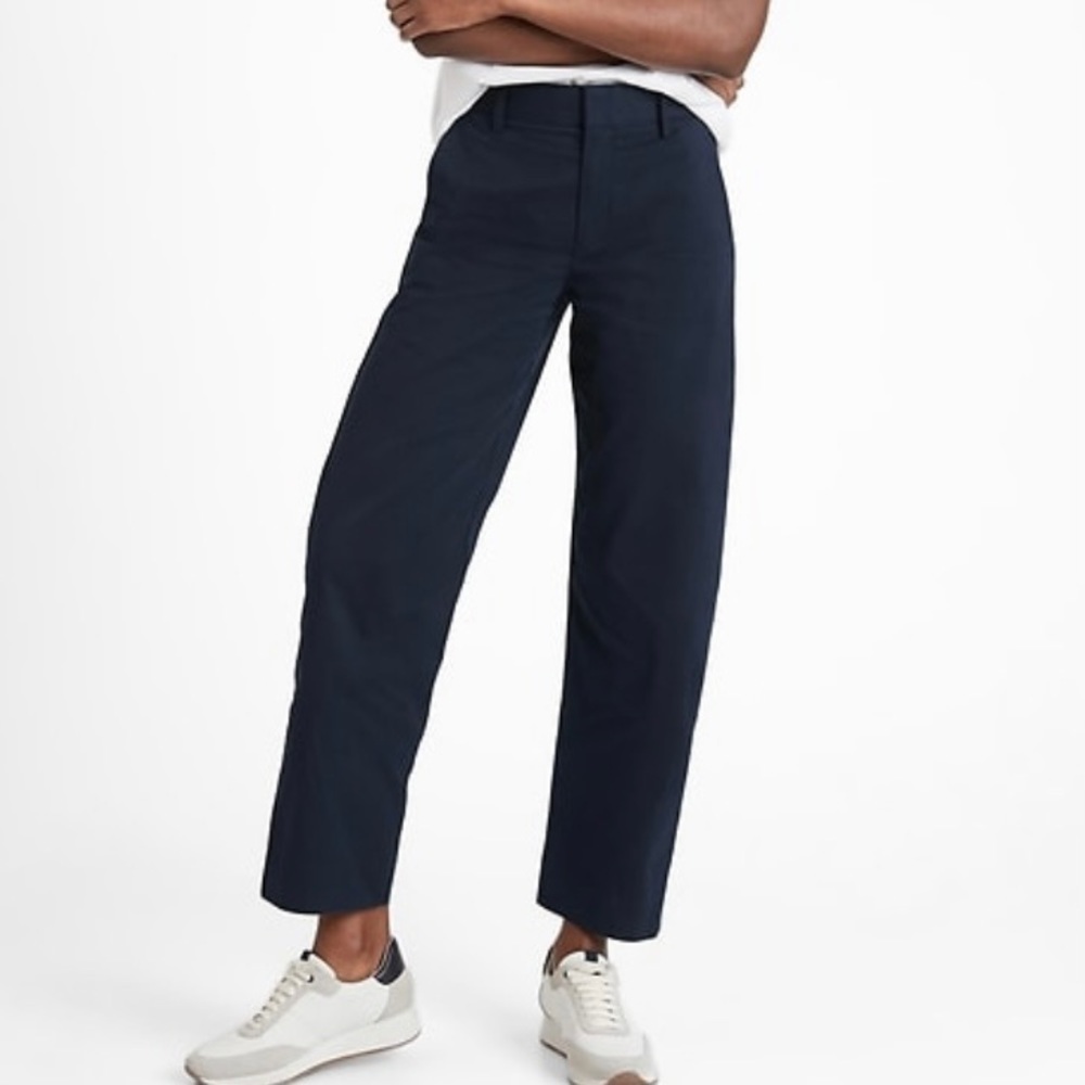 BANANA REPUBLIC Balloon-Leg Chino, Navy, Size 6
